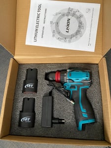 21V Akkuschrauber Set Bohrmaschinen mit 2 Akkus, 18 Gänge Drehmoment, LED-Licht, Doppelte variable Geschwindigkeitsregelung, Sicherheitsverriegelung Kunden-Foto 1