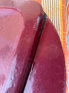 Mahlzeit Gusseisen Bräter mit Deckel emailliert, 3 Liter, Dark Cherry, Schmortopf, Bratentopf Kunden-Foto 1
