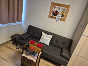 Yaheetech Klappbares Schlafsofa mit Schlaffunktion Gästebett Couch Sofa Bettsofa mit Großer Liegefläche Tagesbett Sofabett Polstersofa 350kg belastbar Kunden-Foto 1