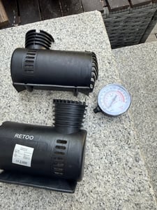 Luftkompressor 12V Kompressor Auto Luftpumpe Druckluft Elektrische 150 PSI Mini Tragbar Pumpe für Autoreifen Fahrradreifen Motorreifen Retoo Kunden-Foto 2
