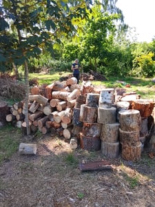 KRAFT&DELE | Benzin Kettensäge 5,7 PS +2 Schwert 16"/18" 2 Ketten + Ersatzstarter | Motorkettensäge Motorsäge Gartensäge Kunden-Foto 4