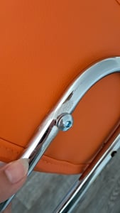 TRESKO® Rollhocker mit Lehne 150 kg Schwarz | Arbeitshocker höhenverstellbar 46-58 cm | Drehhocker mit Rollen | Bürostuhl Hocker Drehstuhl Kosmetikhocker Kunden-Foto 5