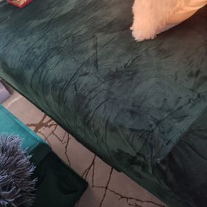 Topchances Stretch Sofabezug Couchbezug 1/2/3/4 Sitzer Dicke Samt Sofa Schonbezüge Elastischer Antirutsch Sofahusse Möbelschutz (Grau, 4 Sitzer, 235-300cm) Kunden-Foto 6