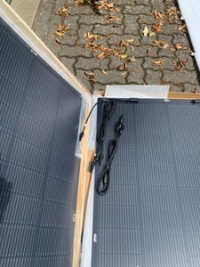 Flexibel Solarpanel 450W, Solarmodul 2x225W für Balkon Dach Wand und Wohnmobil, IP68 Wasserdicht Photovoltaik 213°Biegung Kunden-Foto 1