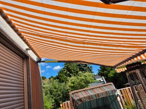 vidaXL Tenda da sole elettrica con manovella antracite 4x3 m Foto del cliente 2