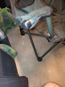 Dunlop Campingstuhl faltbar XXL - Luxus Camping Stuhl leicht mit weich gepolsterter Kopflehne I massiver Stahlrohr Klappstuhl 160kg belastbar I 2 Bequeme Armlehnen mit 2X Getränkehalter I Angelstuhl Kunden-Foto 2