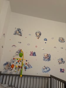 Malplay Spieluhr, Musik Babymobile für Kinderwagen Kinderbett für Neugeborene und Kleinkinder bunte Tiere Blumen Babyausstattung ab 3 Monaten Kunden-Foto 1