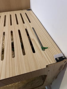 Gabbia per criceti SucceBuy, gabbia per roditori, "Nagarium" in legno, dimensioni 1220x510x510 mm, finestra panoramica a 270°, resistente alle fughe, con coperchio e sistema di ventilazione, adatta per criceti dorati, criceti nani, coniglietti e gerbilli Foto del cliente 3