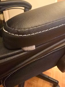 SONGMICS Gaming-Stuhl, Bürostuhl, höhenverstellbar, Schwarz Kunden-Foto 1