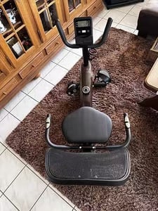 Wenoker Liege-Heimtrainer – 16 Magnet-Widerstandsstufen, Pulsmessung, LCD, verstellbare Rückenlehne, leiser Betrieb der ideale Heimtrainer für Zuhause Kunden-Foto 4