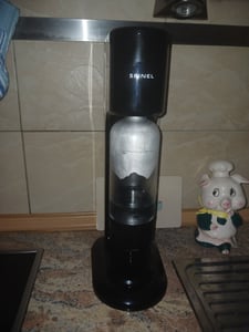 Výrobník perlivé vody SpinelSoda BubbleON + SpinelSoda Black 3 lahve, 500 ml/1 l + Bolero Fotografie od zákazníka č. 2