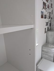 Akord Scaffale In Rovere Sonoma Bianco 80X35X180 Cm Foto del cliente 6