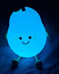 LED Nachtlicht, Silikon Birne Touch Nachtlampe USB-Aufladbar mit Timer, 7 Farbe dimmbar süßes Schlaflicht Kinderzimmer tragbare Schlafhilfe Stilllicht, Kinder Geschenk Kunden-Foto 5
