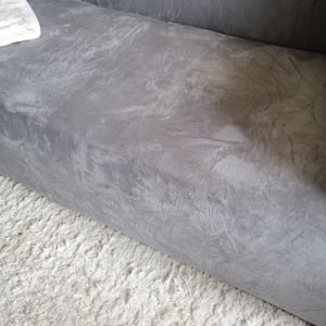Topchances Stretch Sofabezug Couchbezug 1/2/3/4 Sitzer Dicke Samt Sofa Schonbezüge Elastischer Antirutsch Sofahusse Möbelschutz (Grau, 4 Sitzer, 235-300cm) Kunden-Foto 3