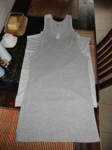 3 Pack Herren Unterhemden Feinripp Tank Top Achselhemd Weiß XXL %100 Baumwolle K-87 Kunden-Foto 1