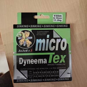 Micro Tex Dyneema Geflochtene Schnur 0,14 mm 13,5 kg 150 m Sinkend Kunden-Foto 1