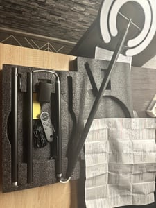 Stehlampe Dimmbar Wohnzimmer Schlafzimmer Büro, 190cm LED Stehleuchte 2000LM 36W Deckenfluter mit Fernbedienung Leselampe Schwarz Kunden-Foto 1