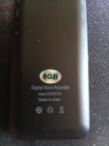 Diktiergerät mit Sprachaktivierung & Rauschunterdrückung, 1536kbps HD Aufnahme, 1,44 Zoll Display, tragbar, für Vorlesung, Meeting, Interview, MP3 Player Kunden-Foto 1