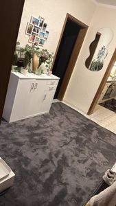 TT Home Wohnzimmer Teppich Kurzflor Anti-Rutsch Rückseite Unifarben Modern Waschbar Größe 160x220 cm Kunden-Foto 11