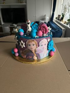 Frozen Eiskönigin Tortenaufleger Oblatenpapier 20cm Geburtstag ️ Kunden-Foto 2