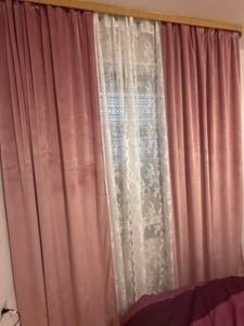 Samtvorhang mit Ösen - Senfgelb Kunden-Foto 1