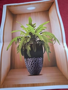 3D Wandaufkleber Hauspflanzen, Wandtattoo Blumen, selbstklebende Wanddekoration Kunden-Foto 7