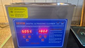 VEVOR JPS-40A Ultraschallreiniger 10L Reiniger Ultraschall Ultraschallreinigungsgerät Edelstahl mit Digitaler Anzeige Kunden-Foto 2