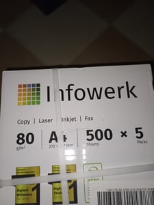 Druckerpapier Kopierpapier 5000 Blatt 10 x 500 A4 Premium Hochweiß CIE 160  PEFC Kunden-Foto 2