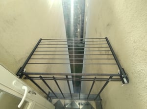Foxydry Duo 162 cm – Inklapbaar balkondroogrek voor reling en terras, ruimtebesparend, antraciet Klantenfoto 1