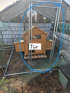 Kurník 2,5 x 2 x 2 m, kurník, klec pro drobná zvířata, výběh, výběh pro drobná zvířata, voliéra, venkovní výběh, klec pro slepice, drůbežárna, pozinkovaná ocel se střechou Fotografie od zákazníka č. 13