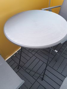 Tavolino da giardino Outsunny, tavolo pieghevole rotondo, Ø 60 cm, tavolino per 2 persone Foto del cliente 1