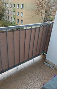 Paravento Balcone Marrone 120x500 cm in Tessuto Oxford Foto del cliente 3