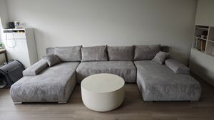 Moebelfest Lusso Ecksofa L-Form Rechtsseitig Creme Teddy-Bouclé Kunden-Foto 11