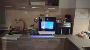 Puluomis Mini Geschirrspüler 45cm freistehend, Tischgeschirrspüler mit 6 Programme mit PTC Heißlufttrocknung, 24h Timer, 2-in-1 Wasserzufuhr schwarz Kunden-Foto 1