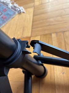 MONZANA® Fahrradmontageständer Profi 50 kg für E-Bike Tragetasche Reifenheber Werkzeugablage Stahl klappbar höhenverstellbar Reparaturständer Fahrrad Kunden-Foto 2