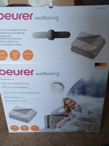 Beurer HD 75 Heizdecke 100 W Beige Fleece Kunden-Foto 1