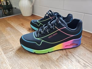 Skechers 155148-BKMT - Skechers Uno Pop Of Sunshine Schwarz  Skechers Farbe: schwarz, Größe: 38, Kunden-Foto 1