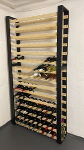 Lenmar Serie RW Weinregal aus Holz für Flaschen, LOFT135, 204 x 104 x 27, 15 liegen, für 135 Flaschen, Wein, Flaschenregal,Kellerregal,Regale,Flaschen Kunden-Foto 4