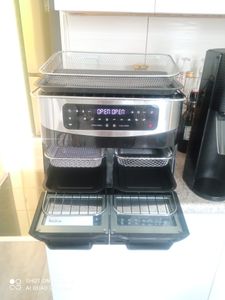 Heißluftfritteuse AF-625A Heißluftfritteuse 6.5L Airfryer, 80 - 200 °C, 1700W, Timer, digitales Display, 8 Kochprogramme, schwarz Kunden-Foto 8