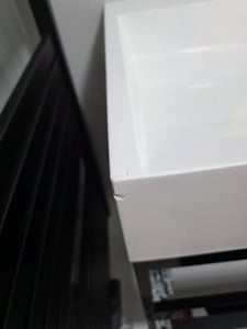 Mai & Mai Waschbecken Aufsatzwaschbecken matt Weiß Hänge-Waschtisch Rechteckig ohne Armaturenloch Breite: 100cm inkl. Ablaufgarnitur Col19 Kunden-Foto 2