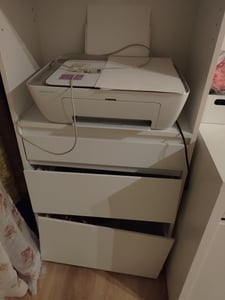 VASAGLE Bücherregal, Hochschrank, 3 Schubladen, verstellbare Ablagen Kunden-Foto 3