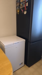 homeX Gefriertruhe, Tiefkühltruhe klein - 98 Liter, 4-Sterne Gefrieren, Kühltruhe mit Super-Frost-Funktion, FT1020-W Kunden-Foto 1