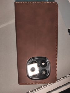 Handy Hülle für Xiaomi Redmi Note 10 Pro Klapphülle Bookcase Flip Cover Handy Tasche Etui Farbe: Dunkelbraun Kunden-Foto 1