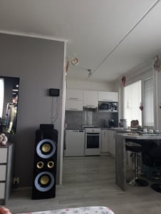 Retro-Wanduhren, doppelseitig, geräuschlos, Metall, Wohnzimmerdekoration Kunden-Foto 1