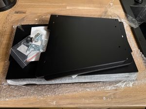 VEVOR Brotkasten für Küchentheke Brotbehälter Brotbox Brot-Organizer aus Holz für selbstgebackenes Brot, Aufbewahrungsbehälter mit gewellter Acryl-Türplatte, Brotaufbewahrung Schwarz Kunden-Foto 2