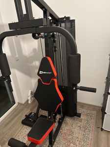 Hop-Sport Kraftstation HS-1044K für Zuhause - multifunktionale Fitnesstation mit Seil- und Latzug & Curlpult & Butterfly, inkl. 66 kg Gewichtsblock Kunden-Foto 1