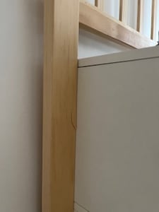Flieks Etagenbett 140x200cm mit Stauraumtreppe, Kinderbett Doppelbett mit Rausfallschutz, Hochbett Holzbett mit Lattenrost, Weiß Kunden-Foto 1