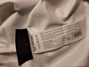 Komfortec set di 2 protezioni impermeabili per materasso con cinghie, 200x200 cm, coprimaterasso, coprimaterasso traspirante, protezione del materasso senza crepe, sottotappeto per incontinenza, bianco Foto del cliente 3