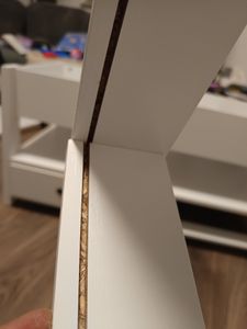 VASAGLE Couchtisch, Wohnzimmertisch, Gaszylinder, höhenverstellbar, viel Stauraum, Kaffeetisch, für Wohnzimmer, braun-weiß Kunden-Foto 6
