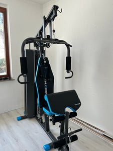 Kraftstation - THUNDER FORCE - 87 kg Gewichtsblock, Latzug, Butterfly, verstellbares Scott-Curl-Pult - Heimtraining Kunden-Foto 1